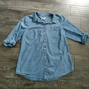Old Navy Chambray Top Size L